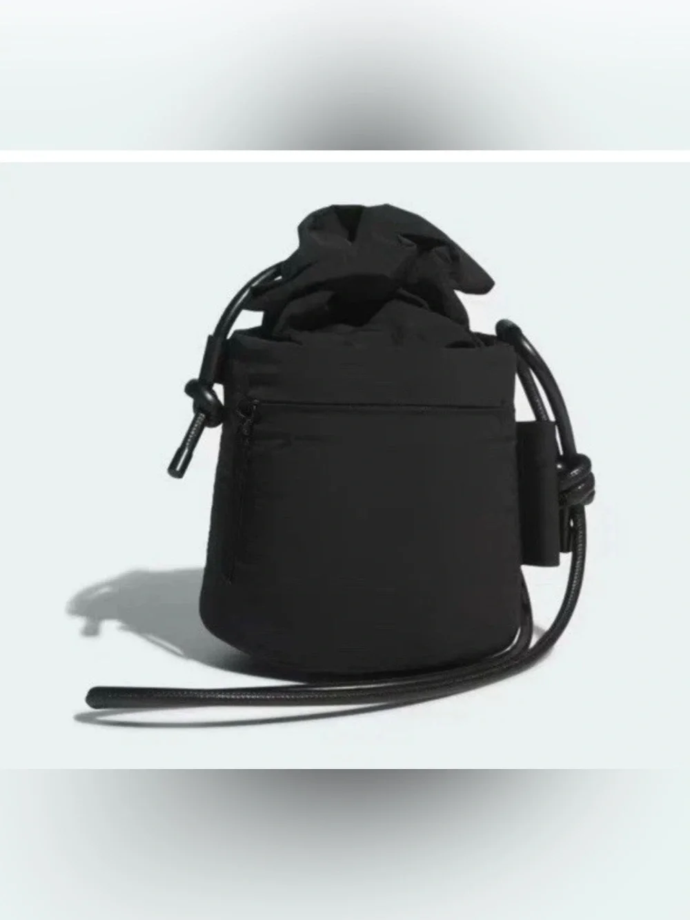 Adidas Black Puffer Bucket Bag with Drawstring Bag